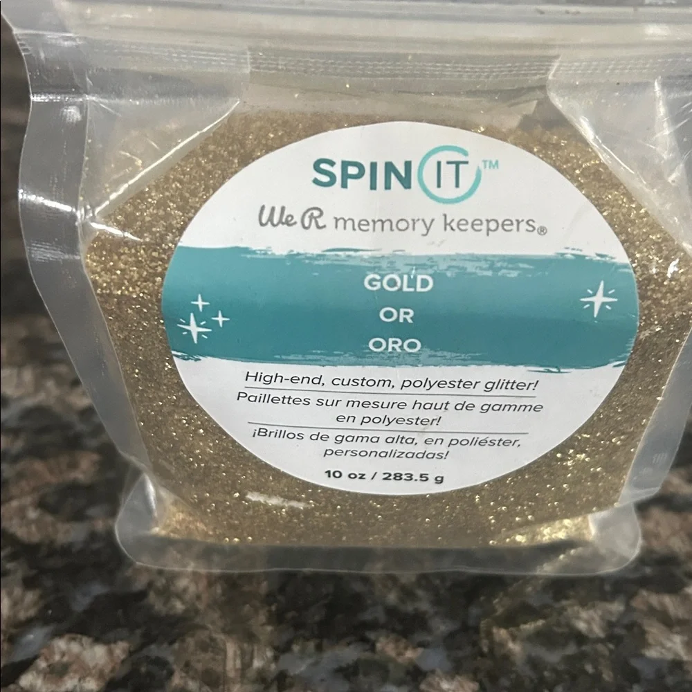 WE ARE MEMORY SPIN IT HIGH END GLITTER  GOLD & CHAMPAGNE LOT OF 3 NWT